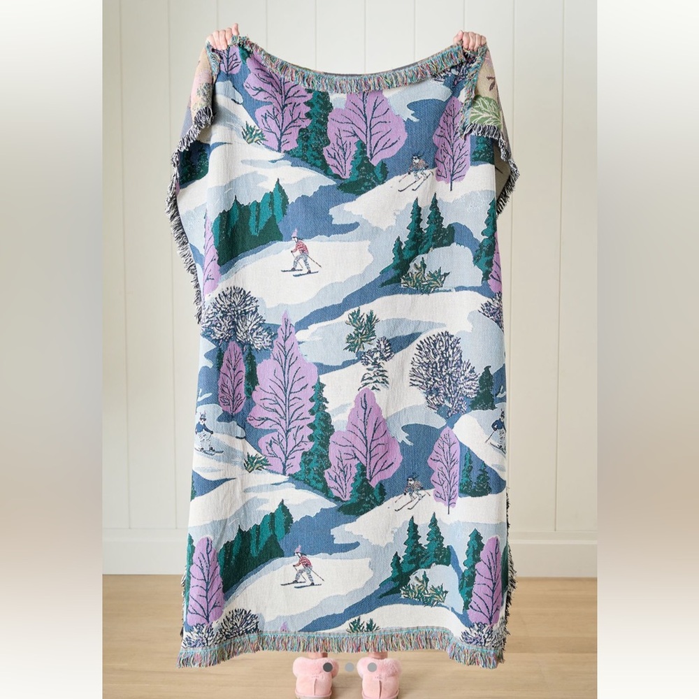 Winterscape Woven Cotton Throw Blanket